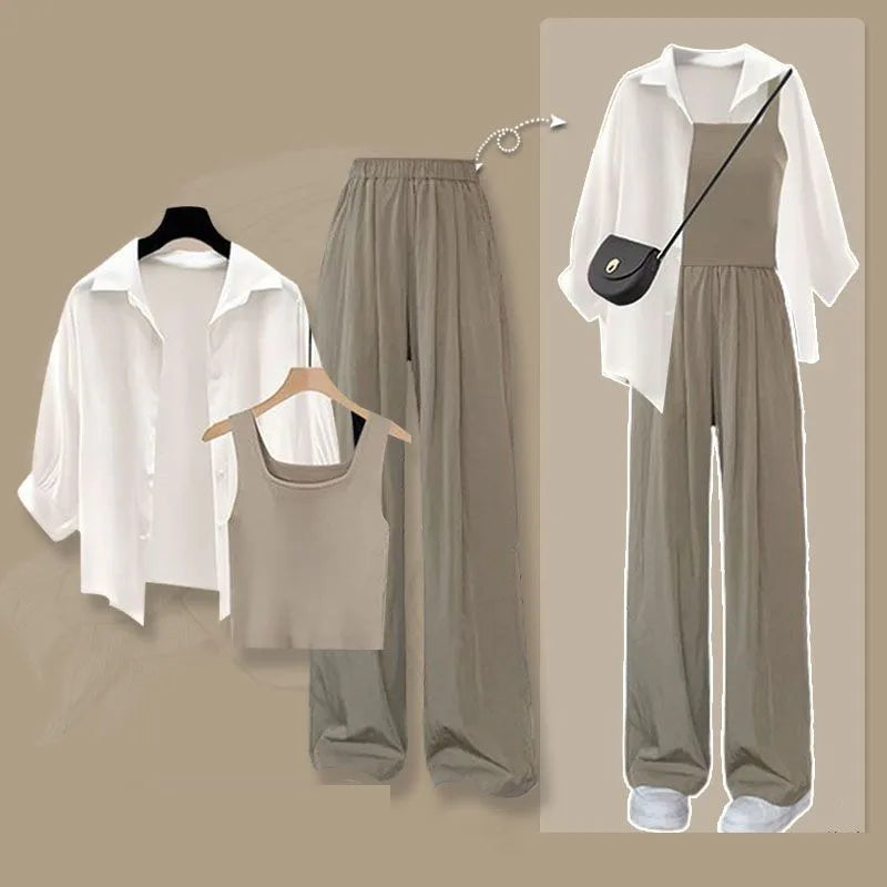 Premium Summer Women's Elegant Tracksuit Set  Refined 3 Pieces